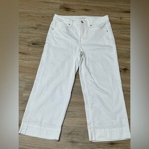 Chico's white trouser crop